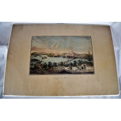 2eme Vue de Boston. (Color Lithograph)